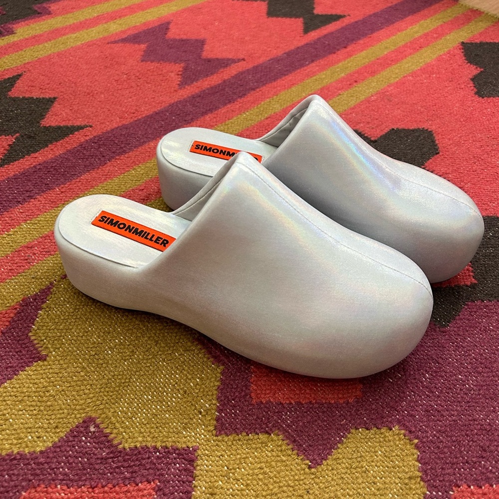 Simon Miller iridescent bubble clogs size 40